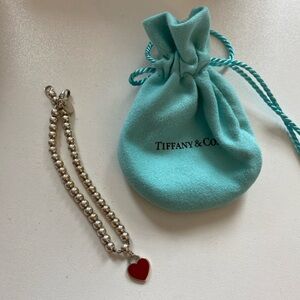 Tiffany and Co Red Heart Bracelet